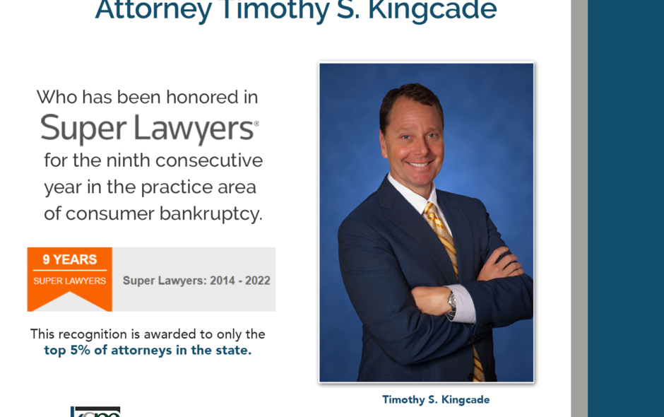 Miami Bankruptcy Attorney Timothy S. Kingcade Named a Florida Super Lawyer 9 Consecutive Years