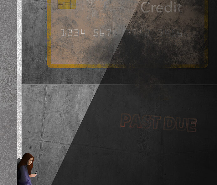 credit card debt bankruptcy young person