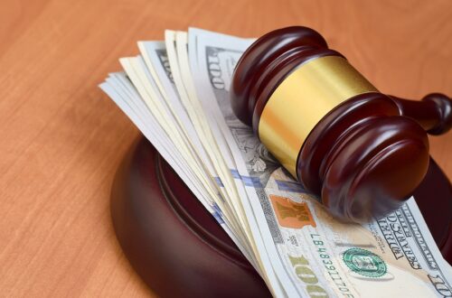 Judge gavel legal costs of filing bankruptcy